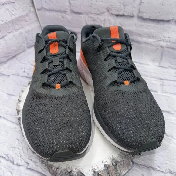 Under Armour Charged Impulse Running Shoes Men's 13 Gray Orange Athletic Sneaker - Picture 2 of 11